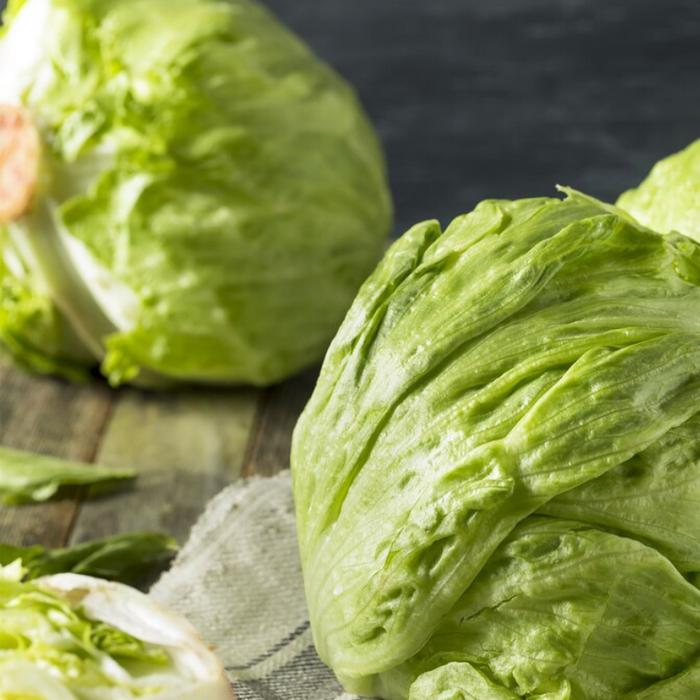 Iceberg Lettuce Heirloom Seeds - Slow Bolt, Heat Tolerant, Head Lettuce, Non-GMO, Open Pollinated, Seed Packets